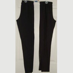 NO BO Two pairs of black leggings, Juniors M (7/9)
